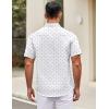 imageCOOFANDY Mens Short Sleeve Casual Button Down Shirts Summer Untucked Dress Shirts with PocketMiniature Airplane Pattern