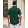imageCOOFANDY Mens Short Sleeve Casual Button Down Shirts Summer Untucked Dress Shirts with PocketPonderosa Pine