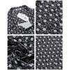 imageCOOFANDY Mens Short Sleeve Casual Button Down Shirts Summer Untucked Dress Shirts with PocketWhite Floralblack