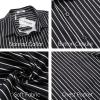 imageCOOFANDY Mens Short Sleeve Casual Button Down Shirts Summer Untucked Dress Shirts with PocketWhite Stripeblack