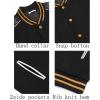 imageCOOFANDY Mens Varsity Jacket Casual Leather Sleeve Baseball Letterman Bomber Jacket CoatBlackyellow