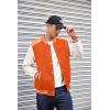 imageCOOFANDY Mens Varsity Jacket Casual Leather Sleeve Baseball Letterman Bomber Jacket CoatOrange