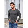 imageCOOFANDY Men 2 Pack Muscle Fitted T Shirt Gym Workout Athletic Long Sleeves TeeDark Gray