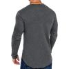 imageCOOFANDY Men 2 Pack Muscle Fitted T Shirt Gym Workout Athletic Long Sleeves TeeDark Gray