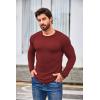 imageCOOFANDY Men 2 Pack Muscle Fitted T Shirt Gym Workout Athletic Long Sleeves TeeTrue Red