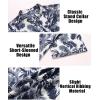 imageCOOFANDY Men Casual Henley Tee Shirt Short Sleeve Band Collar Summer Beach Textured TShirtBeige Black Leaves