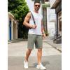 imageCOOFANDY Men Casual Shorts Elastic Waist Drawstring Shorts Stretch Summer Beach Shorts with PocketsArmygreen