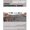 imageCOOFANDY Men Classic Fit Dress Pant Casual Flat Front Pant Expandable Waist Suit PantMaroon Red