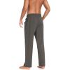 imageCOOFANDY Men Cotton Yoga Pants Casual Sweatpants Jogger Open Bottom Lounge Pants with PocketsDark Gray