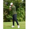 imageCOOFANDY Men Golf Polo Shirts Short Sleeve Dry Fit Moisture Wicking Shirts Casual Collared Athletic TeesArmy Green