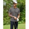 imageCOOFANDY Men Golf Polo Shirts Short Sleeve Dry Fit Moisture Wicking Shirts Casual Collared Athletic TeesDark Grey