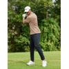 imageCOOFANDY Men Golf Polo Shirts Short Sleeve Dry Fit Moisture Wicking Shirts Casual Collared Athletic TeesKhaki