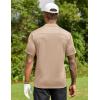 imageCOOFANDY Men Golf Polo Shirts Short Sleeve Dry Fit Moisture Wicking Shirts Casual Collared Athletic TeesKhaki