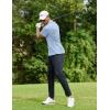 imageCOOFANDY Men Golf Polo Shirts Short Sleeve Dry Fit Moisture Wicking Shirts Casual Collared Athletic TeesLight Blue