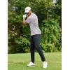 imageCOOFANDY Men Golf Polo Shirts Short Sleeve Dry Fit Moisture Wicking Shirts Casual Collared Athletic TeesLight Grey