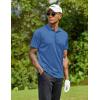 imageCOOFANDY Men Golf Polo Shirts Short Sleeve Dry Fit Moisture Wicking Shirts Casual Collared Athletic TeesNavy