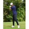 imageCOOFANDY Men Golf Polo Shirts Short Sleeve Dry Fit Moisture Wicking Shirts Casual Collared Athletic TeesNavy Blue