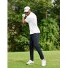 imageCOOFANDY Men Golf Polo Shirts Short Sleeve Dry Fit Moisture Wicking Shirts Casual Collared Athletic TeesWhite