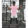 imageCOOFANDY Men Muscle Workout T Shirt Gym Bodybuilding Active Short Sleeve Tee Top BlackOne Piece Pink