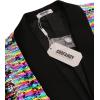 imageCOOFANDY Men Shiny Sequin Blazer Tuxedo Party Dinner Prom One Button Suit JacketPat3