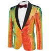 imageCOOFANDY Men Shiny Sequin Blazer Tuxedo Party Dinner Prom One Button Suit JacketPat4