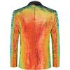 imageCOOFANDY Men Shiny Sequin Blazer Tuxedo Party Dinner Prom One Button Suit JacketPat4