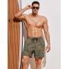 imageCOOFANDY Men Swim Trunk with Compression Liner 2 in 1 Swimwear Bathing Suit Quick Dry Board ShortPrint Painted Floral