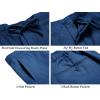 imageCOOFANDY Mens 2 Piece Linen Suits Set Regular Fit Casual Lightweight Blazer Jacket and PantsDeep Blue
