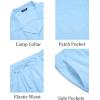 imageCOOFANDY Mens 2 Pieces Shirt Set Short Sleeve Button Down Casual Hippie Holiday Beach TShirts Shorts OutfitsAblue
