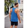 imageCOOFANDY Mens 3 Pack Tank Tops Cotton Performance Sleeveless Casual Classic T ShirtsBlueyellowpink