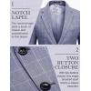 imageCOOFANDY Mens Blazer Casual Slim Fit Sport Coats Two Button Lightweight Suit JacketCheckered Blazer  Blue