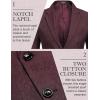 imageCOOFANDY Mens Blazer Casual Slim Fit Sport Coats Two Button Lightweight Suit JacketDark Red
