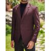 imageCOOFANDY Mens Blazer Casual Slim Fit Sport Coats Two Button Lightweight Suit JacketDark Red