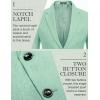 imageCOOFANDY Mens Blazer Casual Slim Fit Sport Coats Two Button Lightweight Suit JacketMint Green