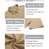imageCOOFANDY Mens Button Down Shirt Short Sleeve Casual Shirt for Men Summer Business Casual Dress ShirtKhaki