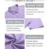 imageCOOFANDY Mens Button Down Shirt Short Sleeve Casual Shirt for Men Summer Business Casual Dress ShirtLilac