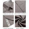 imageCOOFANDY Mens Button Down Shirts Short Sleeve Casual Shirts Summer Beach Shirts Vacation Wedding Shirts with PocketBrown