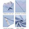 imageCOOFANDY Mens Button Down Shirts Short Sleeve Casual Shirts Summer Beach Shirts Vacation Wedding Shirts with PocketClear Blue  Light Brown Plaid