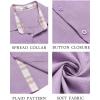 imageCOOFANDY Mens Button Down Shirts Short Sleeve Casual Shirts Summer Beach Shirts Vacation Wedding Shirts with PocketLight Purple