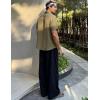 imageCOOFANDY Mens Casual Button Down Shirts Short Sleeve Textured Summer Beach ShirtsArmy Green