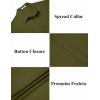 imageCOOFANDY Mens Casual Button Down Shirts Short Sleeve Textured Summer Beach ShirtsArmy Green