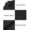 imageCOOFANDY Mens Casual Button Down Shirts Short Sleeve Textured Summer Beach ShirtsBlack