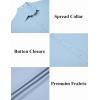 imageCOOFANDY Mens Casual Button Down Shirts Short Sleeve Textured Summer Beach ShirtsLight Blue