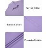 imageCOOFANDY Mens Casual Button Down Shirts Short Sleeve Textured Summer Beach ShirtsLight Purple