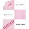 imageCOOFANDY Mens Casual Button Down Shirts Short Sleeve Textured Summer Beach ShirtsPink
