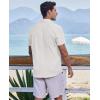 imageCOOFANDY Mens Casual Button Down Shirts Short Sleeve Textured Summer Beach ShirtsWhite