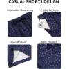 imageCOOFANDY Mens Casual Drawstring Shorts Lightweight Elastic Waist Walking Shorts with PocketsNavy Anchor