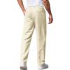 imageCOOFANDY Mens Casual Pants Classic Fit Straight Legs Flat Front Twill PantsBeige