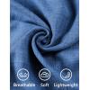 imageCOOFANDY Mens Casual Short Sleeve Button Down Shirts Cuban Linen Textured Shirt Summer Beach WearDenim Blue