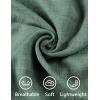 imageCOOFANDY Mens Casual Short Sleeve Button Down Shirts Cuban Linen Textured Shirt Summer Beach WearGrey Green
